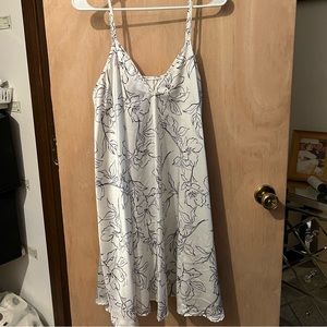 Silk Floral Art slip dress